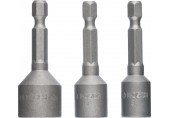 BOSCH 3-dielna súprava maticových nadstavcov, 8, 10, 13 mm 2608551078