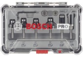 BOSCH Sada frézovacích bitov, zarovnávanie a zaobľovanie, 1/4" driek 2607017470