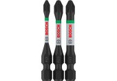 BOSCH Bity PRO PZ Impact, PZ1, PZ2, PZ3, 55 mm, 3 ks 2608521U57