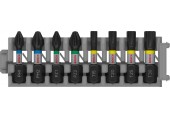 BOSCH Sada skrutkovacích bitov PRO Impact PH1, PH2, PZ1, PZ2, T15, T20, T25, T30,25 mm,8ks