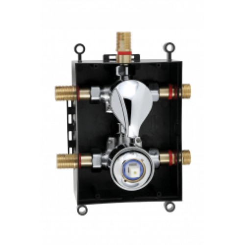 NOVASERVIS METALIA podomietková batéria s boxom chróm 3 vývody BOX052RX