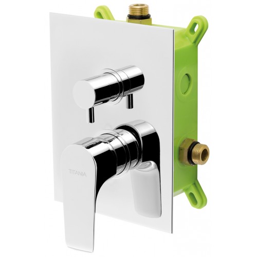 NOVASERVIS TITANIA NICE podomietková batéria s boxom, chróm, 2 vývody BOX97051R, 0