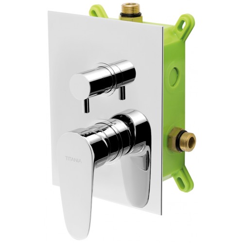 NOVASERVIS TITANIA SMART podomietková batéria s boxom, chróm, 2 vývody BOX98051R, 0