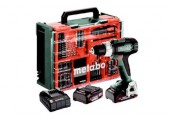 Metabo BS 18 L Set Akumulátorová vŕtačka so skrutkovačom (18V 2x2Ah) 614051710