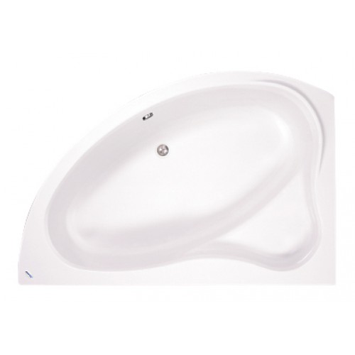 TEIKO Vaňa Cejlón L rohová 150x100 cm, akrylátová, biela, ľavá V110150L04T02001