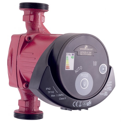 Novaservis WEBERMAN GPA 25-40 180 mm elektronické obehové čerpadlo, W0501 Novaservis WEBERMAN GPA 25-40 180 mm elektronické obehové čerpadlo, W0501