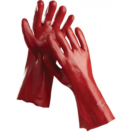 ČERVA Redstart 45 Ochranné rukavice celomáčané v PVC, veľ. 10