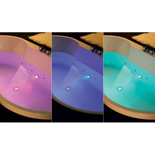 Chromoterapie (farebné 16 LED), chróm POLYSAN