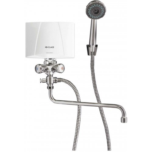 CLAGE M7 BGU Ohrievač vody 6,5W/400V + sprchovacia batéria kombi 1500-17317 CLAGE M7 BGU Ohrievač vody 6,5W/400V + sprchovacia batéria kombi 1500-17317