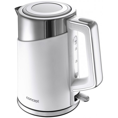 CONCEPT RK3160 Rýchlovarná kanvica Cool Touch 1,7 l, biela rk3160