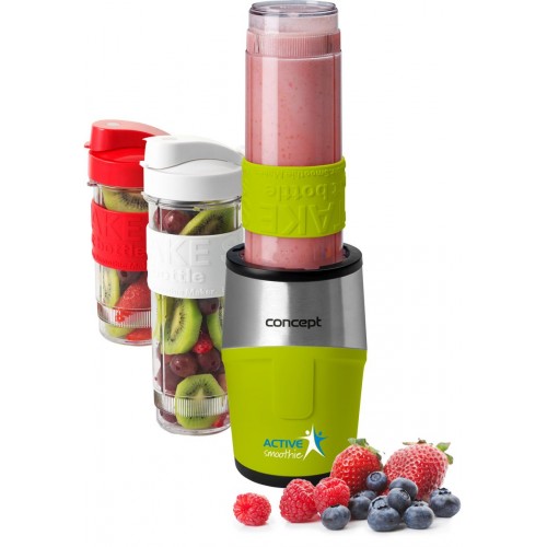 CONCEPT SM3386 SMOOTHIE MAKER Active 500W, 2 x 570ml + 400ml, zelená sm3387