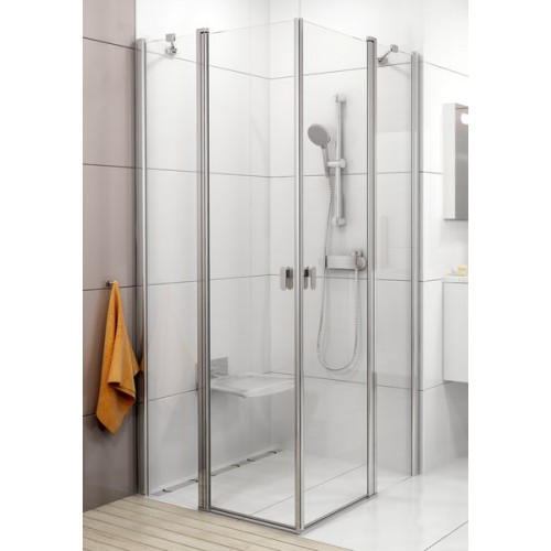RAVAK CHROME CRV2-100 sprchové dvere, satin + Transparent 1QVA0U00Z1