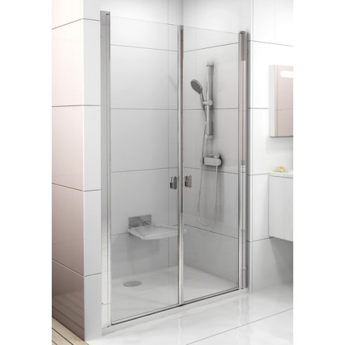 RAVAK CHROME CSDL2-120 sprchové dvere, satin + Transparent 0QVGCU0LZ1