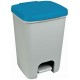 CURVER ESSENTIALS 20L Odpadkový kôš, sivý/modrý 00759-576