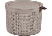 CURVER JUTE 2L Košík okrúhly 17 x 17 x 13 cm, taupe 01903-382