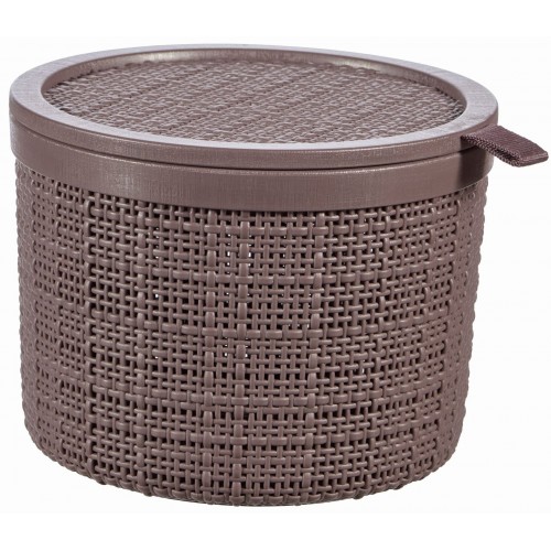 CURVER JUTE 2L Košík okrúhly 17 x 17 x 13 cm, hnedý 01903-J28
