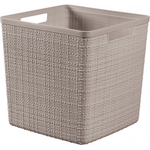 CURVER JUTE 17L Košík kocka 28 x 28 x 27 cm, taupe 01906-382