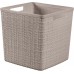 CURVER JUTE 17L Košík kocka 28 x 28 x 27 cm, taupe 01906-382