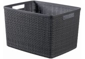 CURVER JUTE L 20L Košík 36 x 28 x 23 cm, tmavo sivý 01907-G44