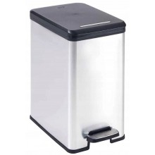 CURVER SLIM BIN 25L Odpadkový kôš 25 x 39,3 x 45,4 cm strieborný 02339-582