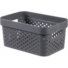 CURVER INFINITY 11L Úložný box 36 x 27 x 14 cm, recyklovaný plast, tmavo sivý 04750-G43