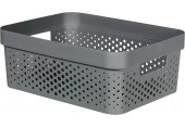 CURVER INFINITY 4,5L Úložný box 26 x 18 x 12 cm, recyklovaný plast, tmavo sivý 04747-G43