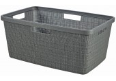 CURVER JUTE 46L Kôš na čistú bielizeň 59 x 39 x 26 cm, tmavo sivý 08091-G44
