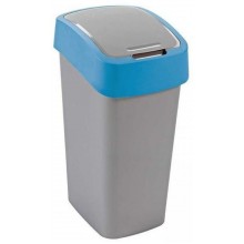 CURVER FLIP BIN 50L Odpadkový kôš 65,3 x 29,4 x 37,6 cm strieborná/modrá 02172-734