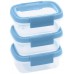 CURVER SMART FRESH 3x0,2L set dóz 12x9x15cm transparent/modrá 00993-284