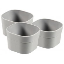 CURVER INFINITY DIVIDER XS set 3 organizátorov do zásuvky 8 x 8 x 5 cm sivá 01722-099