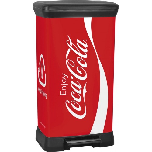 CURVER DECOBIN 50L CocaCola odpadkový kôš 39x29x73cm 02162-C14