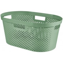 CURVER INFINITY 39L Kôš na čistú bielizeň, recyklovaný plast, zelený 04755-S86