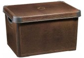 CURVER LEATHER L box úložný dekoratívny 39,5 x 29,5 x 25 cm hnedá 04711-D12