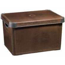 CURVER LEATHER L box úložný dekoratívny 39,5 x 25 x 29,5 cm hnedá 04711-D12