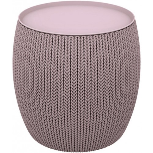 CURVER KNIT stolík s úložným priestorom, fialová 17203083