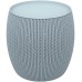 KETER KNIT stolík s úložným priestorom, 40,6 x 40,6 x 41,4 cm, modrá 17203083