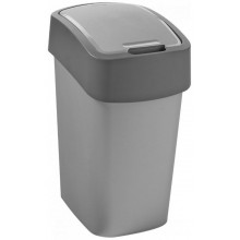 CURVER FLIP BIN 10L Odpadkový kôš 35 x 18,9 x 23,5 cm strieborná/sivá 02170-686