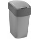 CURVER FLIP BIN 10L Odpadkový kôš 35 x 18,9 x 23,5 cm strieborná/sivá 02170-686