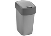 CURVER FLIP BIN 25L Odpadkový kôš 47 x 26 x 34 cm strieborná/sivá 02171-686