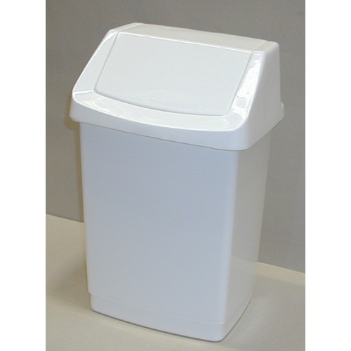 VÝPRODEJ CURVER Odpadkový koš CLICK, 32,5 x 26,5 x 50,5 cm, 25 l, bílý, 04044-026, špinavé