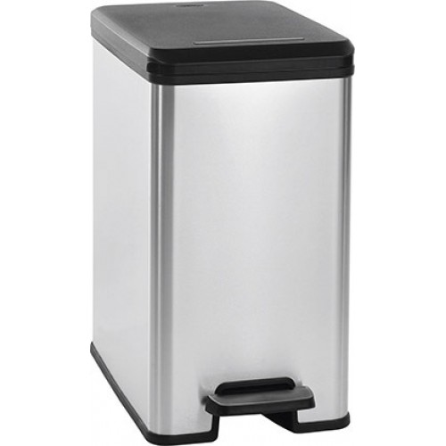 CURVER SLIM BIN odpakový kôš, 25 x 42 x 45 cm, 25 l, strieborná, 02339-582