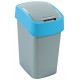 CURVER FLIP BIN 25L Odpadkový kôš 47 x 26 x 34 cm strieborná/modrá 02171-734