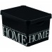 CURVER úložný box DECO -L - HOME, 39,5x29,5x25 cm, čierna, 04711-H09