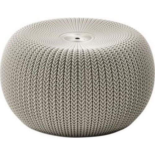 KETER KNIT taburet, 57 x 57 x 31,5 cm, piesková 17205083 KETER KNIT taburet, 57 x 57 x 31,5 cm, piesková 17205083