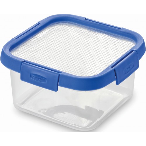 CURVER Dóza so silikónovým viečkom 1,1L transparentná/modrá 00421-Z07 CURVER Dóza so silikónovým viečkom 1,1L transparentná/modrá 00421-Z07