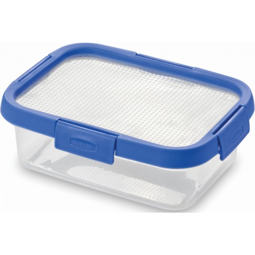 CURVER Dóza so silikónovým viečkom 1,0L transparentná/modrá 00422-Z07