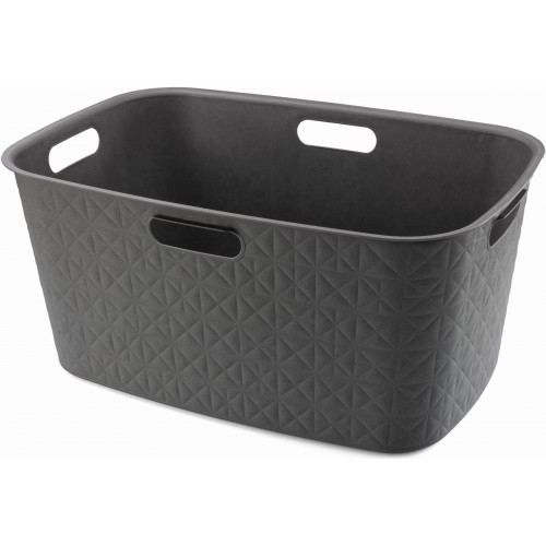 CURVER SOFTEX 45L Kôš na čistú bielizeň 39,7 x 59,4 x 27,4 cm, tmavo sivý 00572-Z68