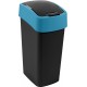 CURVER FLIP BIN 45L Odpadkový kôš 65,3 x 29,4 x 37,6 cm čierna/modrá 02172-280
