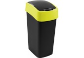 CURVER FLIP BIN 45L Odpadkový kôš 65,3 x 29,4 x 37,6 cm čierna/žltá 02172-E64