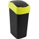 CURVER FLIP BIN 45L Odpadkový kôš 65,3 x 29,4 x 37,6 cm čierna/žltá 02172-E64